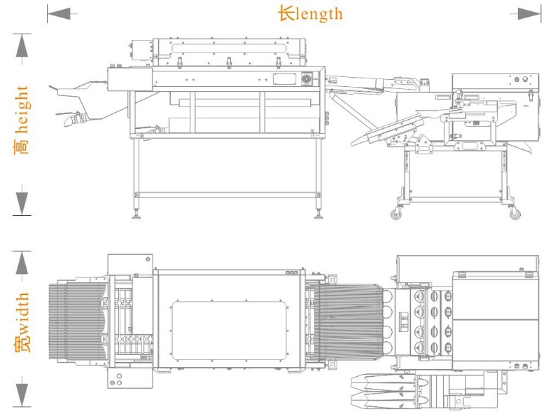洗蛋+四排敲蛋機(jī)組合生產(chǎn)線<長寬高>尺寸圖